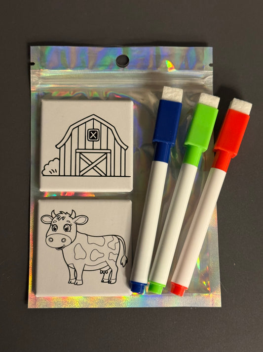 Magnet coloring set